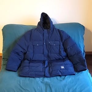 New Levi’s Men's Heavyweight Arctic Cloth Quilted Parka Navy 4XLT